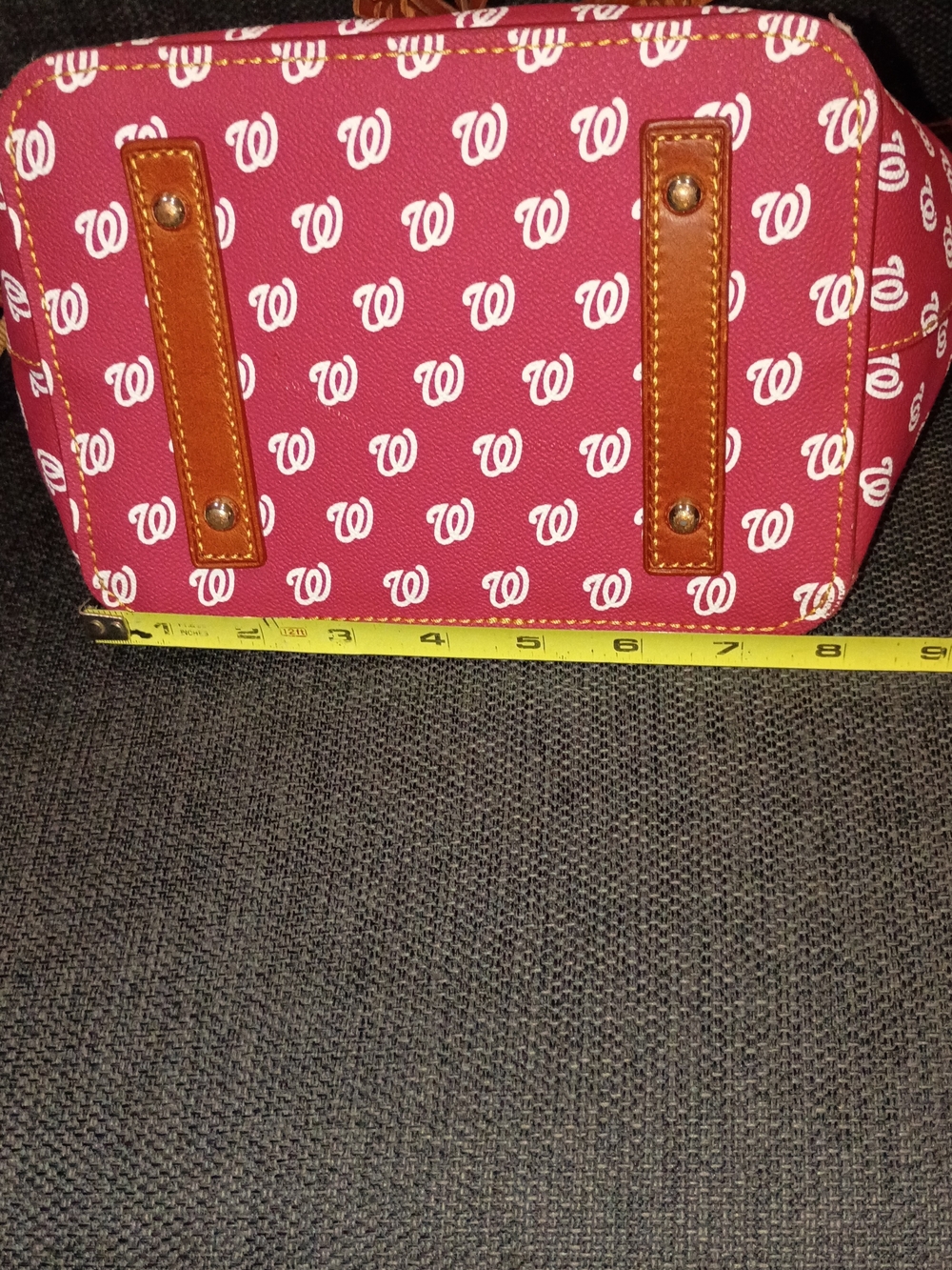 Dooney & Bourke Gretta Drawstring Bucket Bag with Washington Nationals Pattern - Picture 13 of 13